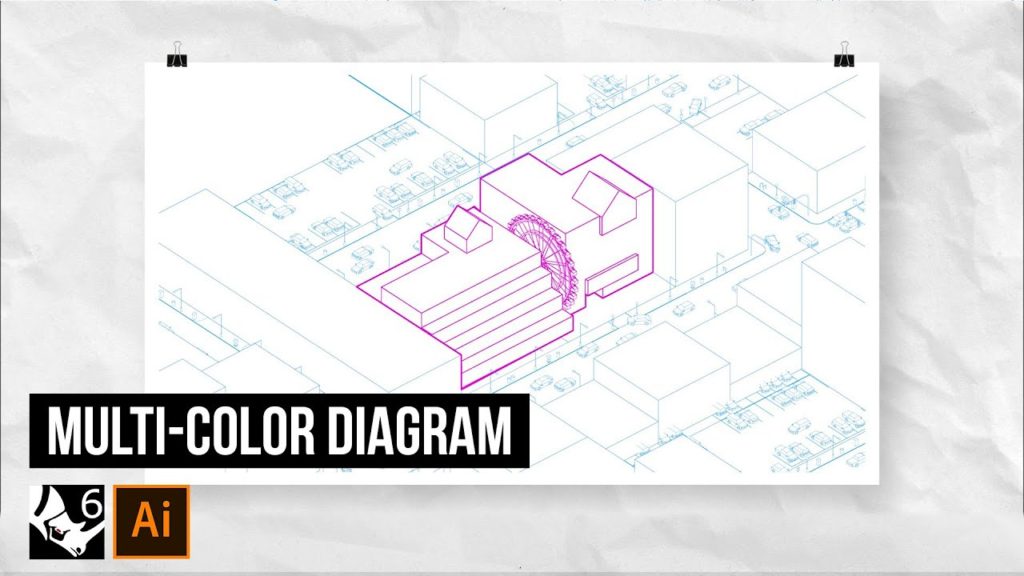 Colorful Axo Diagram with Rhino + Illustrator